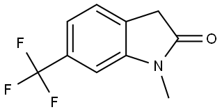 1-methyl-6-(trifluoromethyl)indolin-2-one Structure