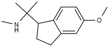 2-(5-methoxy-2,3-dihydro-1H-inden-1-yl)-N-methylpropan-2-amine Structure