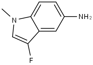 1H-Indol-5-amine, 3-fluoro-1-methyl- Structure