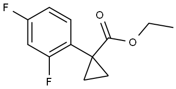 Ethyl 1-(2,4-difluorophenyl)cyclopropanecarboxylate Structure