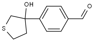 4-(Tetrahydro-3-hydroxy-3-thienyl)benzaldehyde Structure