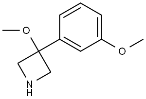 3-Methoxy-3-(3-methoxyphenyl)azetidine Structure