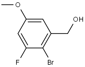 (2-Bromo-3-fluoro-5-methoxyphenyl)methanol Structure