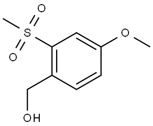 4-Methoxy-2-(methylsulfonyl)benzenemethanol Structure