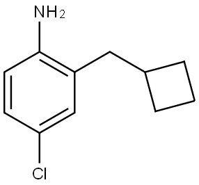 4-Chloro-2-(cyclobutylmethyl)benzenamine Structure