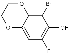 5-Bromo-7-fluoro-2,3-dihydro-1,4-benzodioxin-6-ol Structure