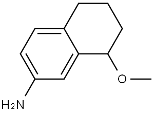 2-Naphthalenamine, 5,6,7,8-tetrahydro-8-methoxy- Structure