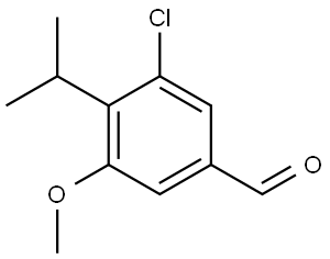 3-Chloro-5-methoxy-4-(1-methylethyl)benzaldehyde 구조식 이미지