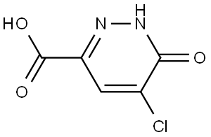 5-Chloro-6-oxo-1,6-dihydropyridazine-3-carboxylic acid Structure