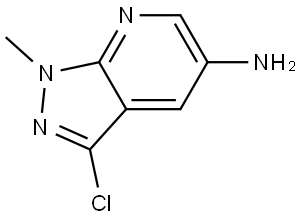 3-chloro-1-methyl-1H-pyrazolo[3,4-b]pyridin-5-amine Structure