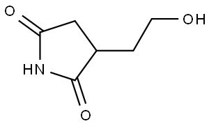 3-(2-hydroxyethyl)pyrrolidine-2,5-dione Structure