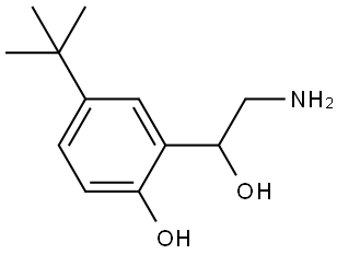 2-(2-amino-1-hydroxyethyl)-4-(tert-butyl)phenol Structure