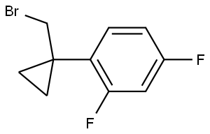 1-(1-(bromomethyl)cyclopropyl)-2,4-difluorobenzene Structure