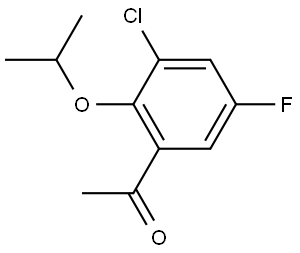 1-(3-chloro-5-fluoro-2-isopropoxyphenyl)ethanone 구조식 이미지