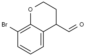 8-bromochromane-4-carbaldehyde Structure