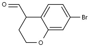 7-bromochromane-4-carbaldehyde Structure