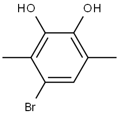 1,2-Benzenediol, 4-bromo-3,6-dimethyl- Structure