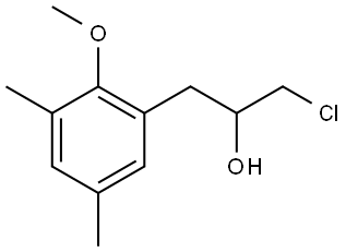 α-(Chloromethyl)-2-methoxy-3,5-dimethylbenzeneethanol Structure