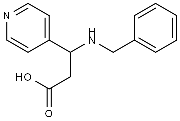 3-(benzylamino)-3-(pyridin-4-yl)propanoic acid Structure