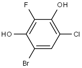 4-Bromo-6-chloro-2-fluoro-1,3-benzenediol Structure