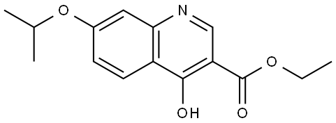 Ethyl 4-hydroxy-7-(1-methylethoxy)-3-quinolinecarboxylate 구조식 이미지