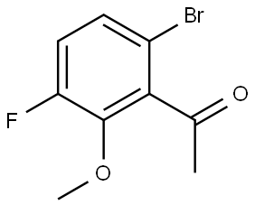 1-(6-Bromo-3-fluoro-2-methoxyphenyl)ethanone Structure