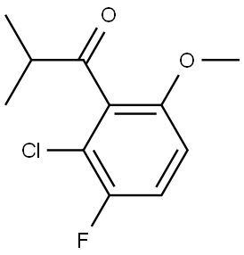 1-(2-Chloro-3-fluoro-6-methoxyphenyl)-2-methyl-1-propanone Structure