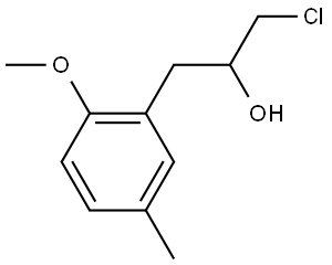 α-(Chloromethyl)-2-methoxy-5-methylbenzeneethanol Structure