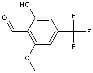 Benzaldehyde, 2-hydroxy-6-methoxy-4-(trifluoromethyl)- 구조식 이미지