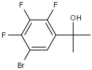 2-(5-bromo-2,3,4-trifluorophenyl)propan-2-ol Structure