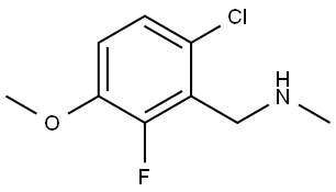 6-Chloro-2-fluoro-3-methoxy-N-methylbenzenemethanamine Structure