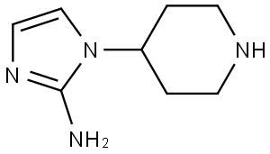 1-(piperidin-4-yl)-1H-imidazol-2-amine Structure