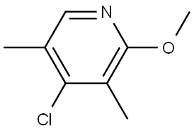 4-Chloro-2-methoxy-3,5-dimethylpyridine Structure