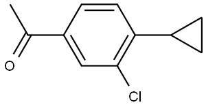 1-(3-Chloro-4-cyclopropylphenyl)ethanone Structure