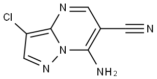 7-amino-3-chloropyrazolo[1,5-a]pyrimidine-6-carbonitrile Structure