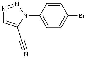 1H-1,2,3-Triazole-5-carbonitrile, 1-(4-bromophenyl)- Structure