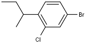 4-Bromo-2-chloro-1-(1-methylpropyl)benzene Structure