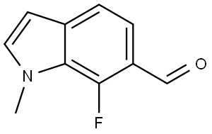 7-fluoro-1-methyl-1H-indole-6-carbaldehyde Structure