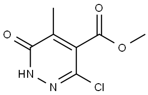 methyl 3-chloro-5-methyl-6-oxo-1H-pyridazine-4-carboxylate Structure