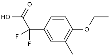 4-Ethoxy-α,α-difluoro-3-methylbenzeneacetic acid Structure