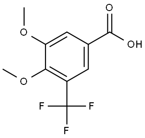 3,4-Dimethoxy-5-(trifluoromethyl)benzoic acid Structure