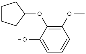 2-(Cyclopentyloxy)-3-methoxyphenol Structure