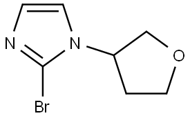 2-bromo-1-(tetrahydrofuran-3-yl)-1H-imidazole Structure