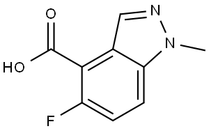 5-Fluoro-1-methyl-1H-indazole-4-carboxylic acid Structure