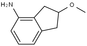 2,3-Dihydro-2-methoxy-1H-inden-4-amine Structure