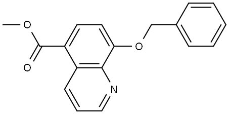 Methyl 8-(phenylmethoxy)-5-quinolinecarboxylate Structure