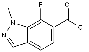 7-Fluoro-1-methyl-1H-indazole-6-carboxylic acid Structure