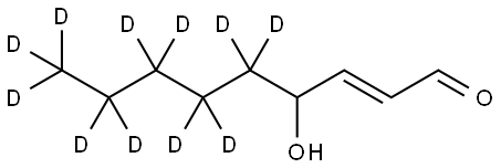 4-Hydroxy-2-Nonenal-d11 Structure