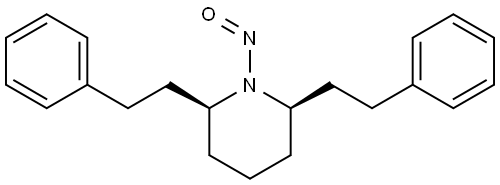 (2R,6S)-1-nitroso-2,6-diphenethylpiperidine 구조식 이미지