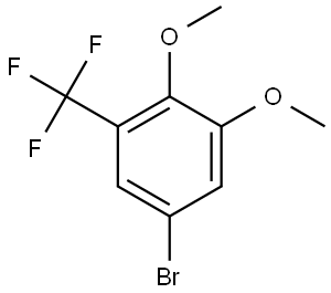 5-Bromo-1,2-dimethoxy-3-(trifluoromethyl)benzene Structure